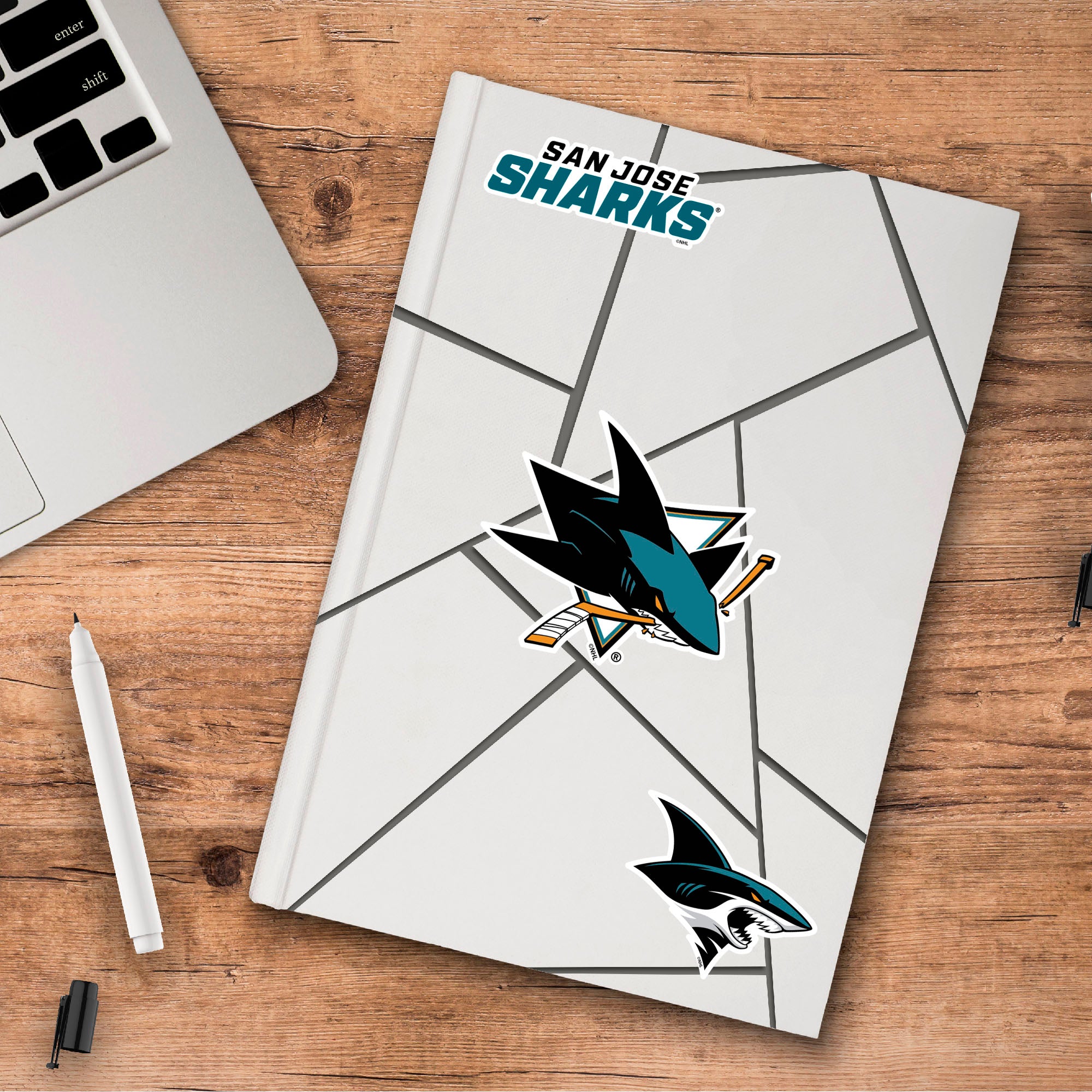 San Jose Sharks 3 Piece Decal Sticker Set