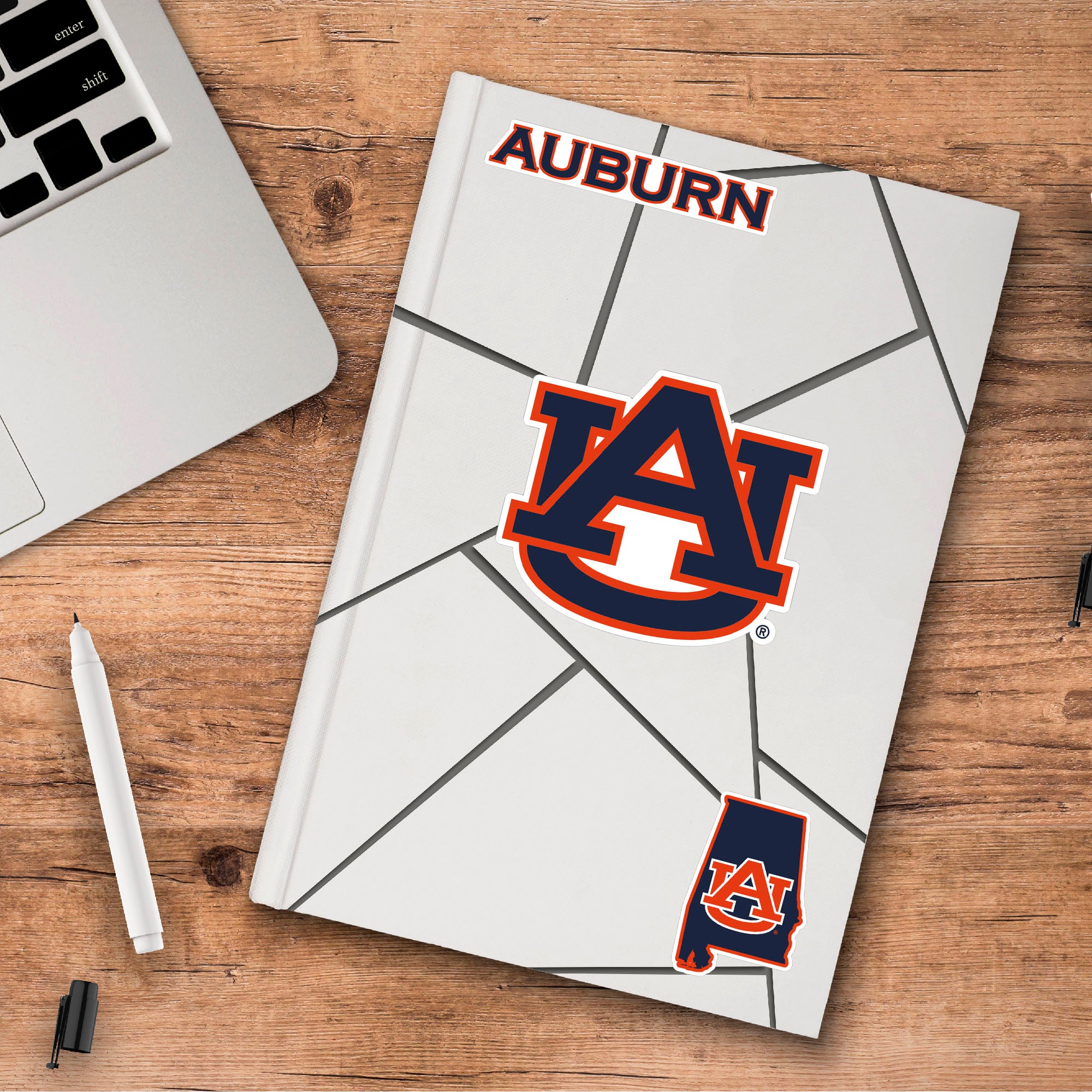 Auburn Tigers 3 Piece Decal Sticker Set