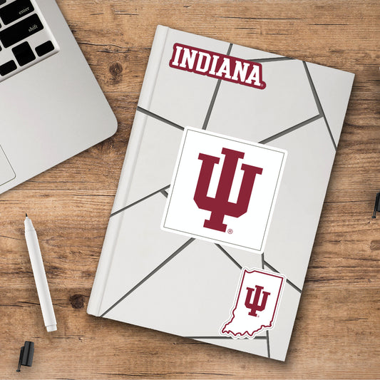 Indiana Hooisers 3 Piece Decal Sticker Set