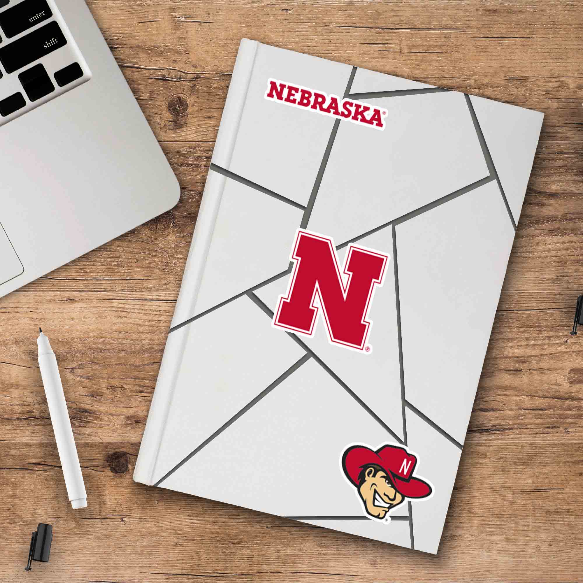 Nebraska Cornhuskers 3 Piece Decal Sticker Set