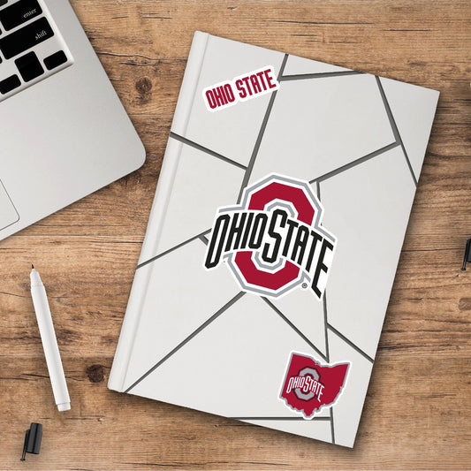 Ohio State Buckeyes 3 Piece Decal Sticker Set - Ohio State