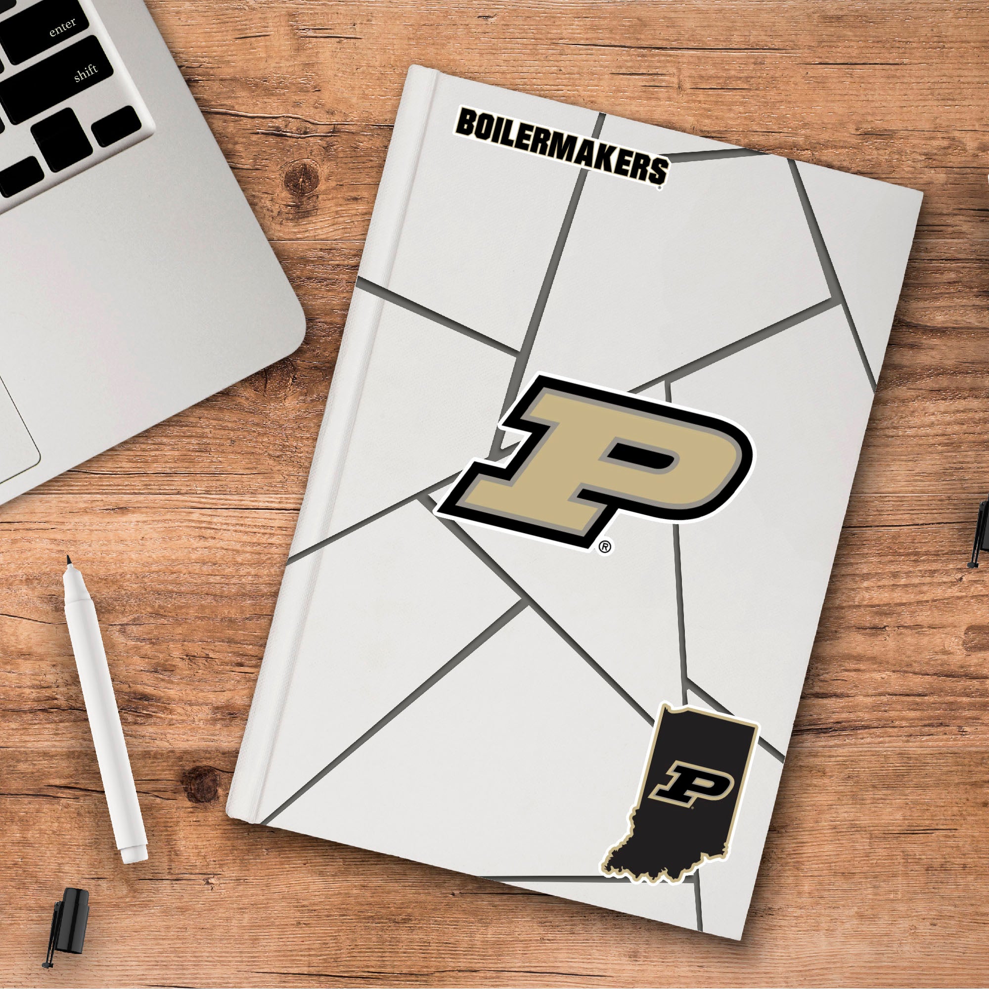 Purdue Boilermakers 3 Piece Decal Sticker Set