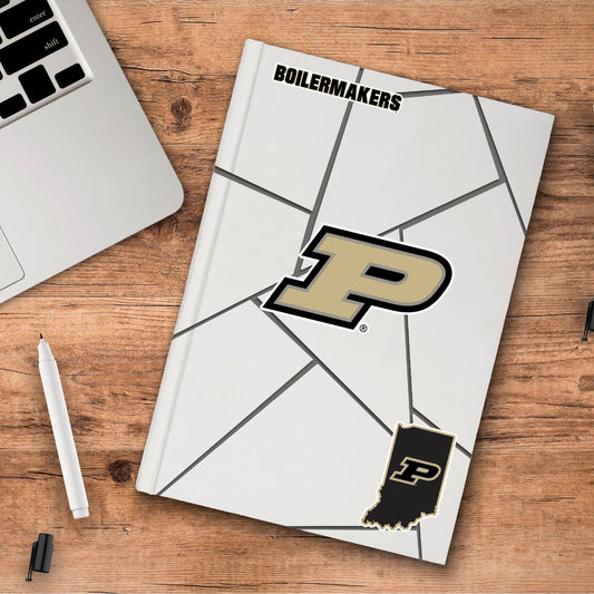 Purdue Boilermakers 3 Piece Decal Sticker Set - Purdue