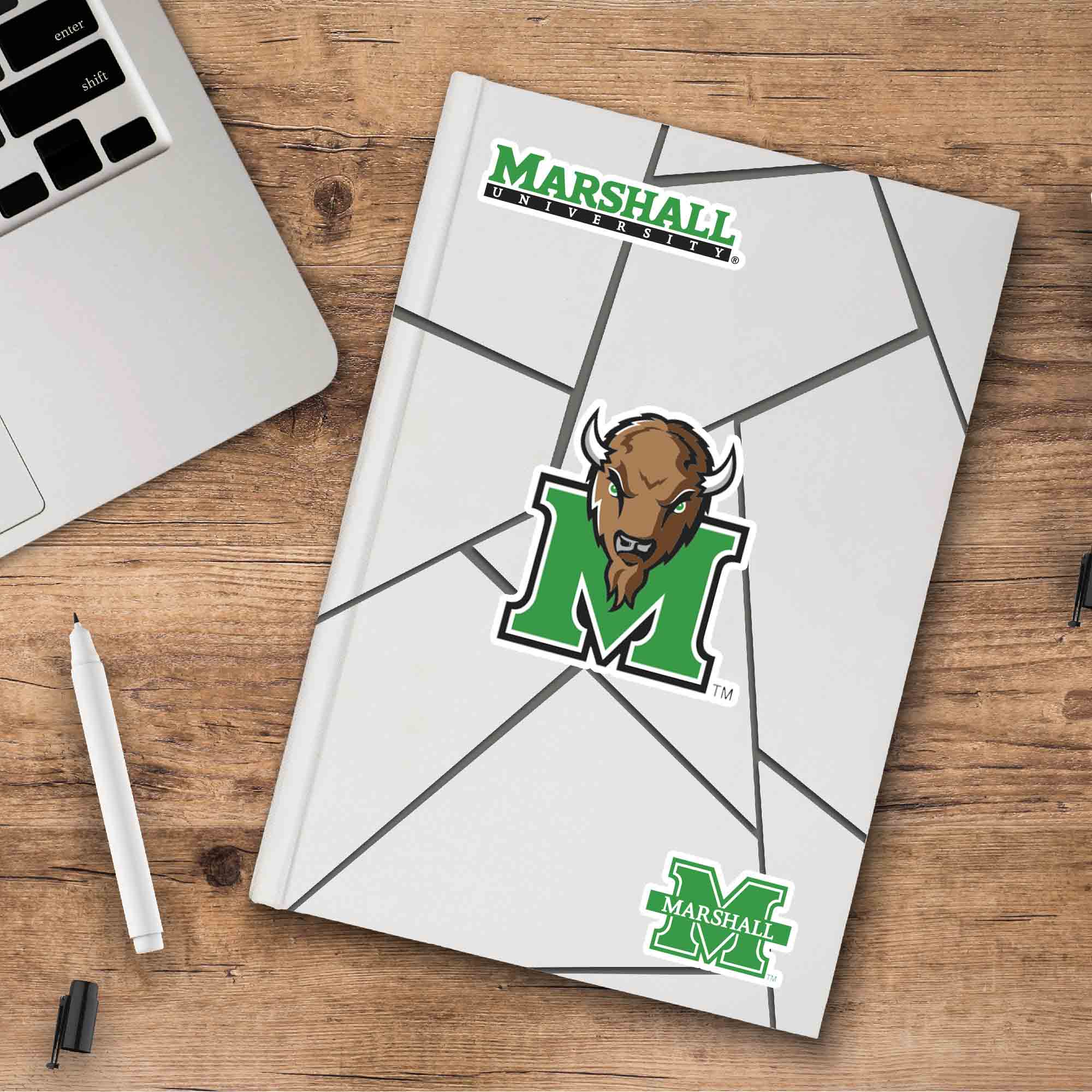 Marshall Thundering Herd 3 Piece Decal Sticker Set