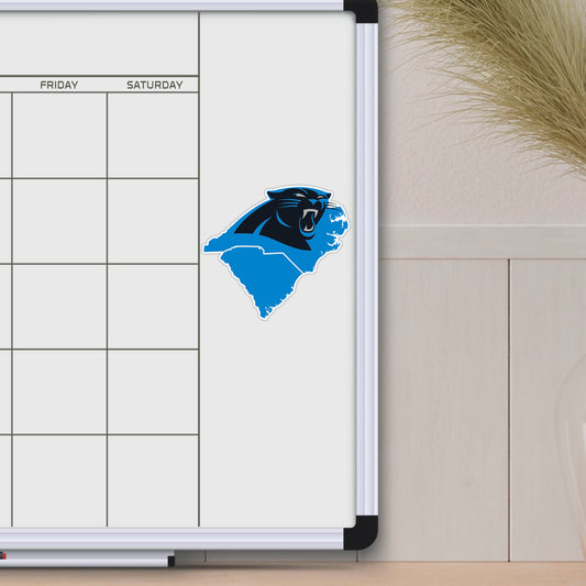 Carolina Panthers Team State Shape Decal Sticker - Carolina Panthers