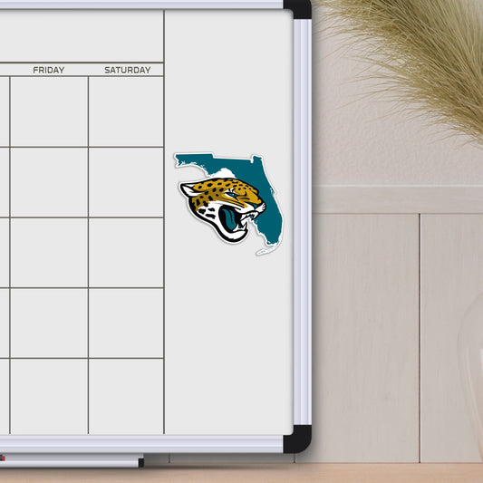 Jacksonville Jaguars Team State Shape Decal Sticker - Jacksonville Jaguars