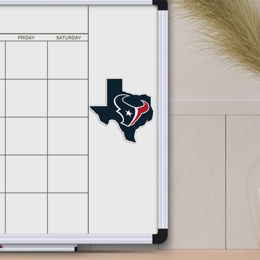 Houston Texans Team State Shape Decal Sticker - Houston Texans