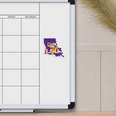 LSU Tigers Team State Shape Decal Sticker - LSU