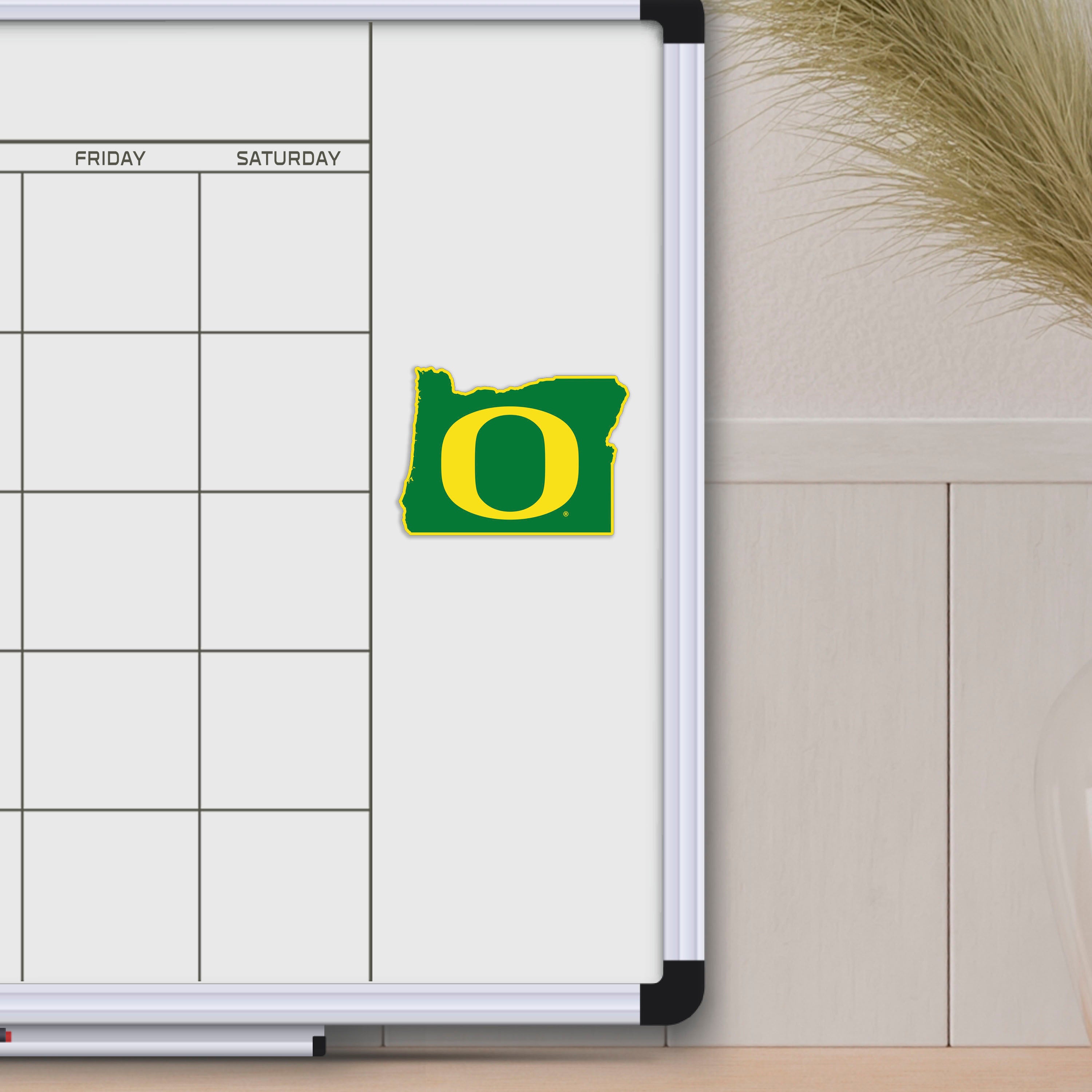 Oregon Ducks Team State Shape Decal Sticker