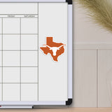 Texas Longhorns Team State Shape Decal Sticker