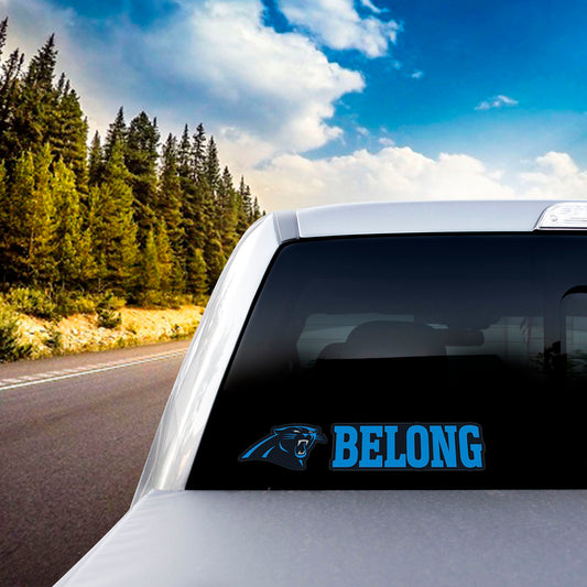 Carolina Panthers 2 Piece Team Slogan Decal Sticker Set - Carolina Panthers