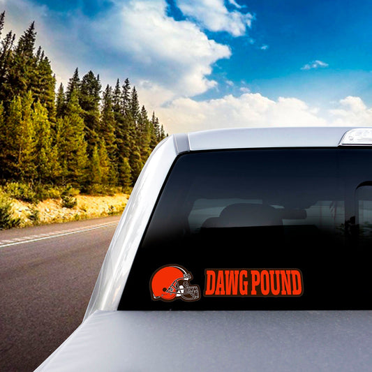 Cleveland Browns 2 Piece Team Slogan Decal Sticker Set - Cleveland Browns