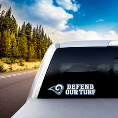 Los Angeles Rams 2 Piece Team Slogan Decal Sticker Set