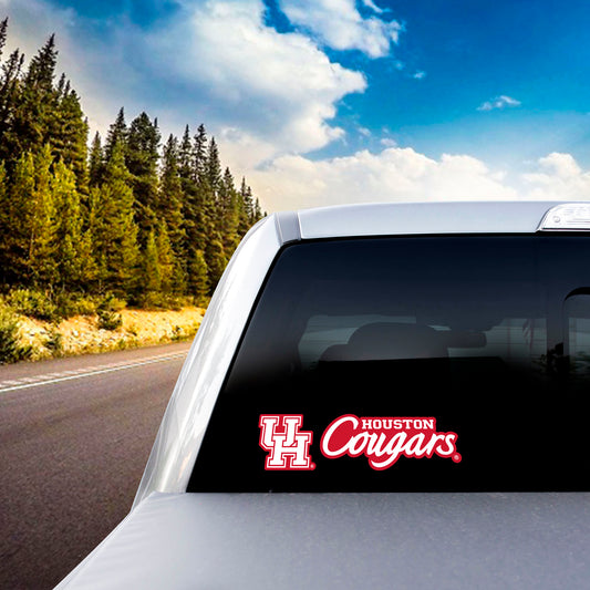 Houston Cougars 2 Piece Team Slogan Decal Sticker Set