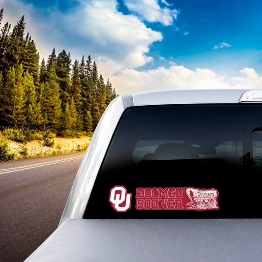 Oklahoma Sooners 2 Piece Team Slogan Decal Sticker Set