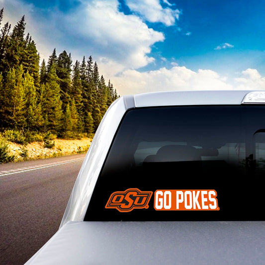 Oklahoma State Cowboys 2 Piece Team Slogan Decal Sticker Set - Oklahoma State