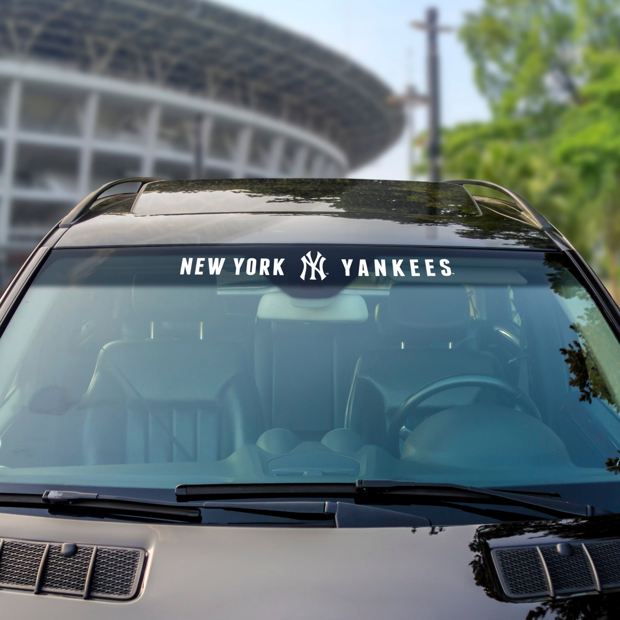 New York Yankees Sun Stripe Windshield Decal 3.25 in. x 34 in.