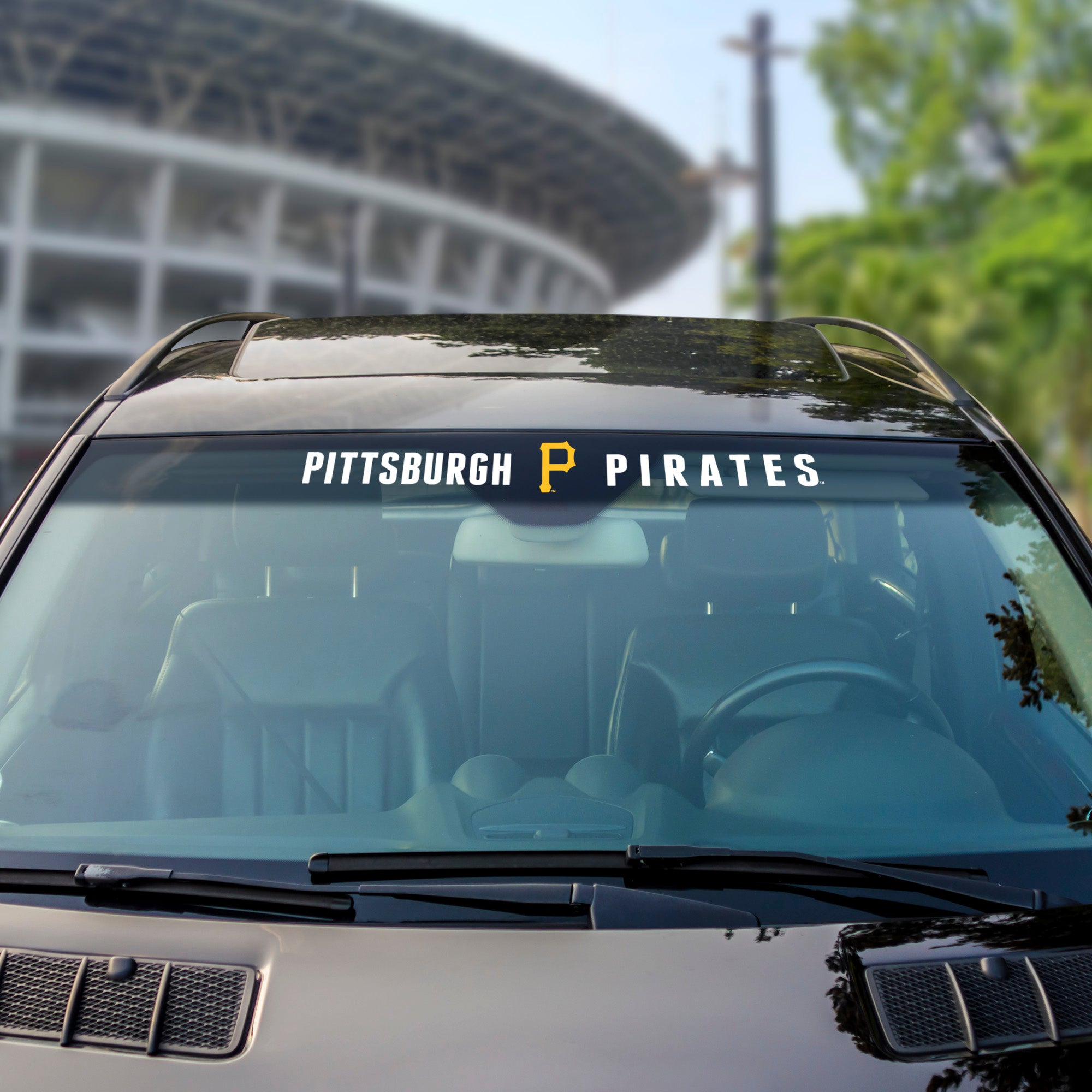 Pittsburgh Pirates Sun Stripe Windshield Decal 3.25 in. x 34 in.