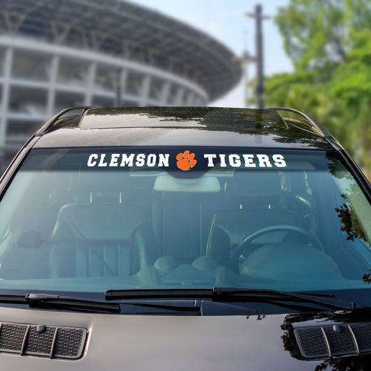 Clemson Tigers Sun Stripe Windshield Decal 3.25 in. x 34 in. - Clemson