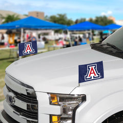 Arizona Wildcats Ambassador Car Flags - 2 Pack Mini Auto Flags, 4in X 6in