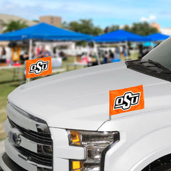 Oklahoma State Cowboys Ambassador Car Flags - 2 Pack Mini Auto Flags, 4in X 6in - Oklahoma State