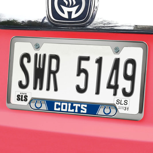 Indianapolis Colts Embossed License Plate Frame, 6.25in x 12.25in