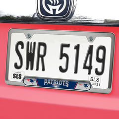 New England Patriots Embossed License Plate Frame, 6.25in x 12.25in - New England Patriots