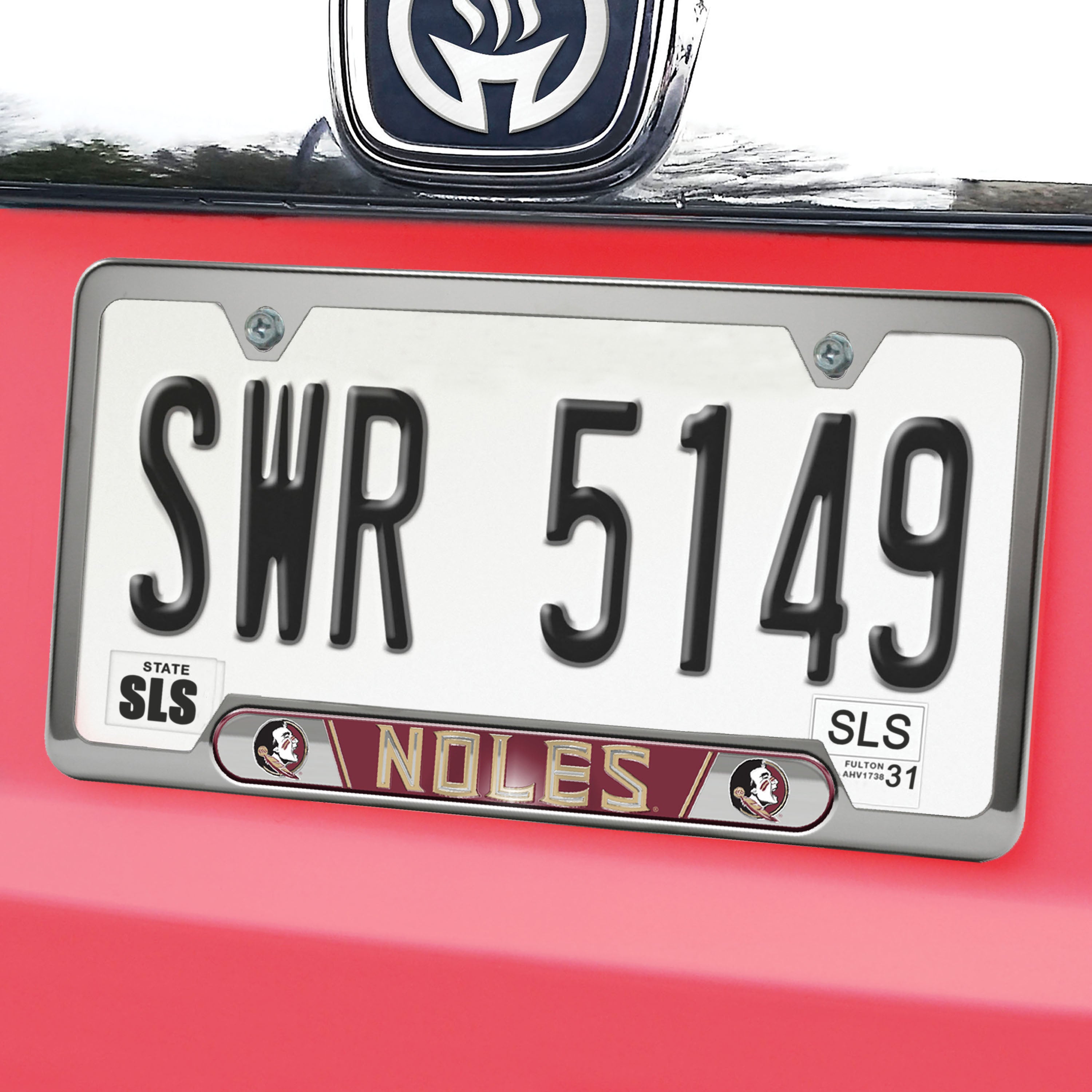 Florida State Seminoles Embossed License Plate Frame, 6.25in x 12.25in