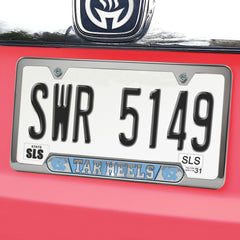 North Carolina Tar Heels Embossed License Plate Frame, 6.25in x 12.25in - North Carolina