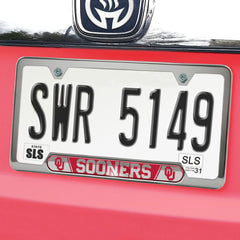 Oklahoma Sooners Embossed License Plate Frame, 6.25in x 12.25in