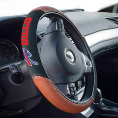 Buffalo Bills Football Grip Steering Wheel Cover 15" Diameter - Buffalo Bills