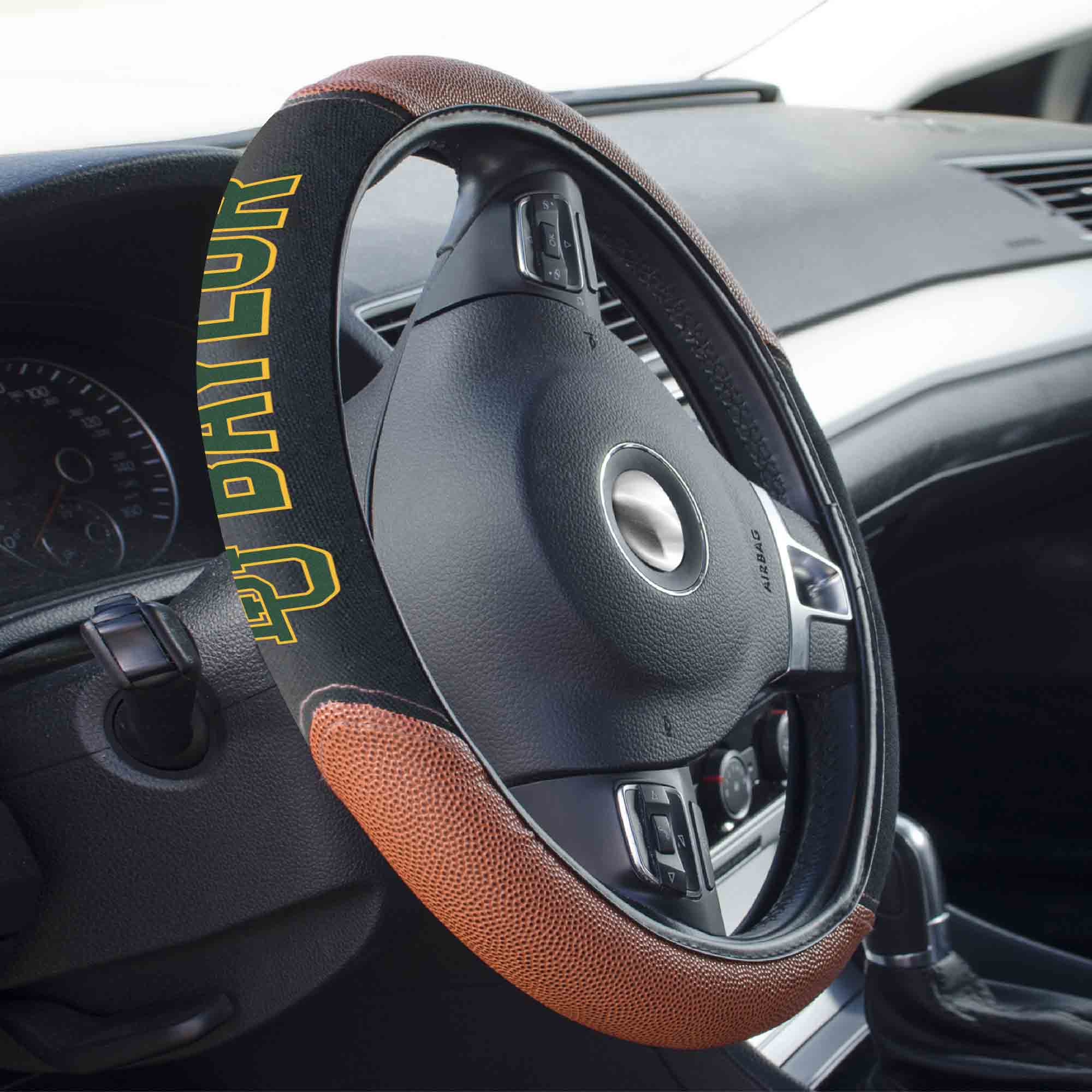 Baylor Bears Football Grip Steering Wheel Cover 15" Diameter - Baylor