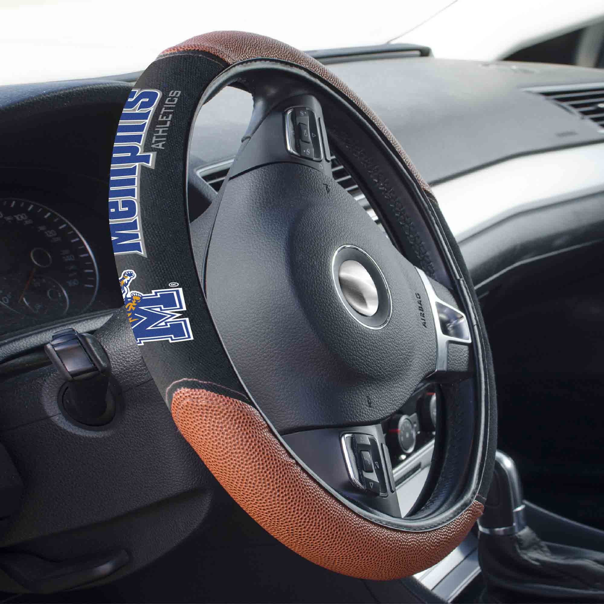 Memphis Tigers Football Grip Steering Wheel Cover 15" Diameter