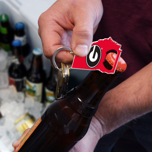 Georgia Bulldogs Keychain Bottle Opener