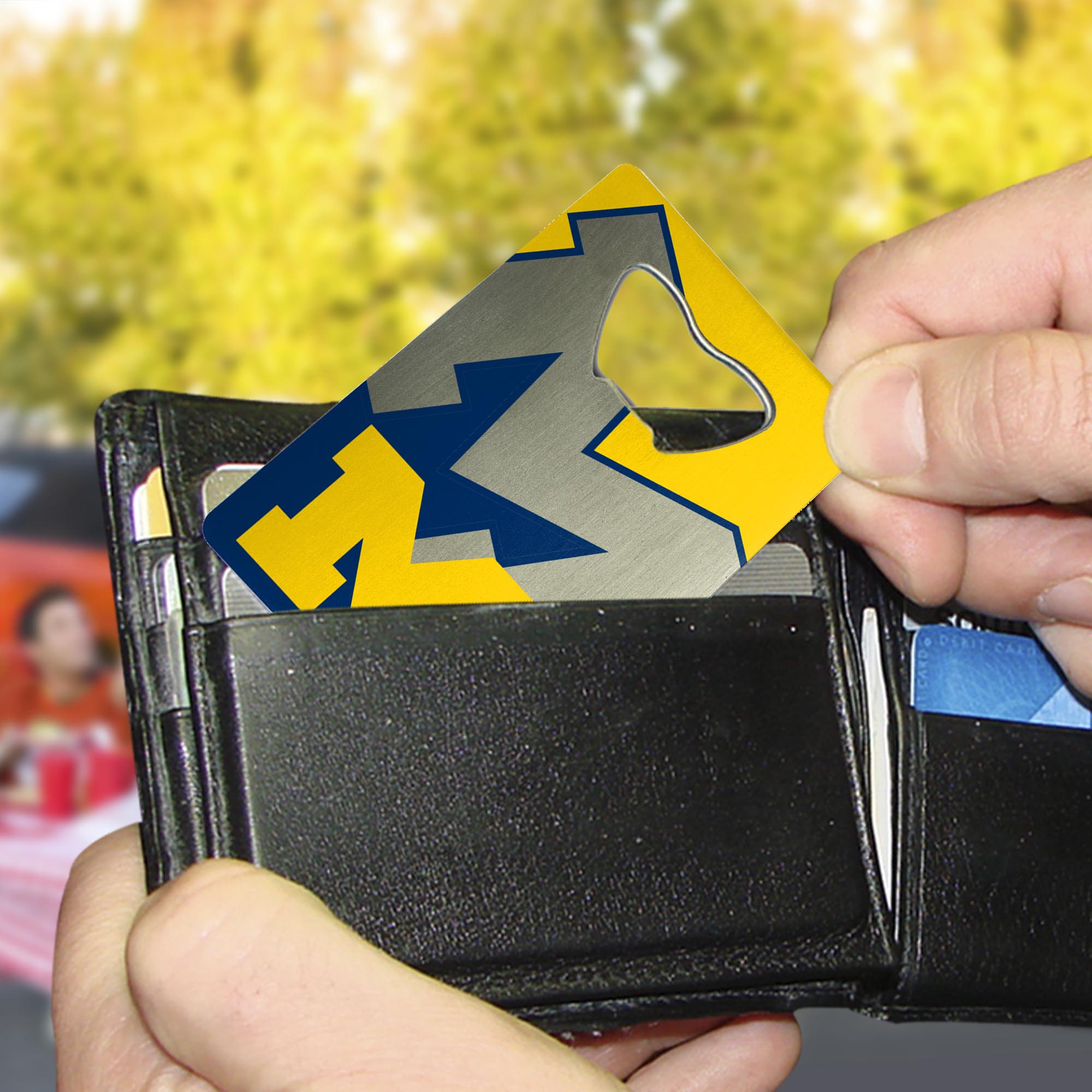 Michigan Wolverines Credit Card Style Bottle Opener - 2” x 3.25