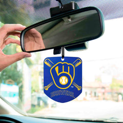 Milwaukee Brewers 2 Pack Air Freshener - Milwaukee Brewers