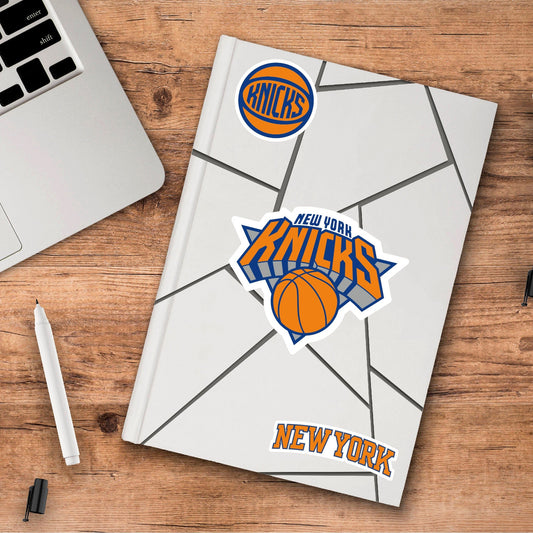 New York Knicks 3 Piece Decal Sticker Set - New York Knicks