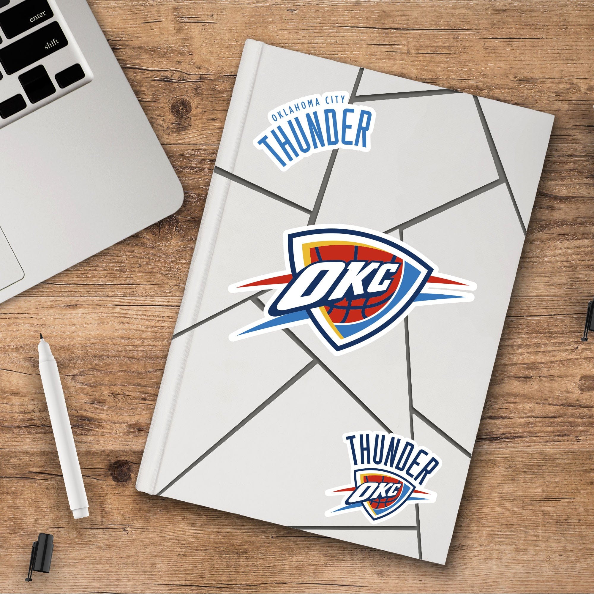 Oklahoma City Thunder 3 Piece Decal Sticker Set