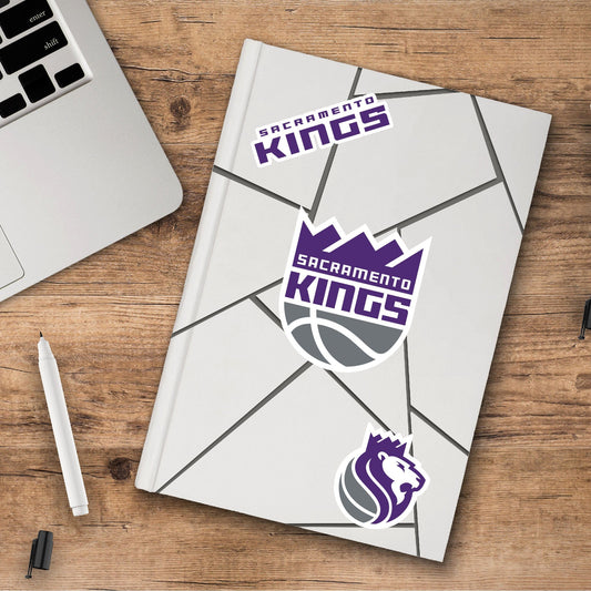 Sacramento Kings 3 Piece Decal Sticker Set - Sacramento Kings