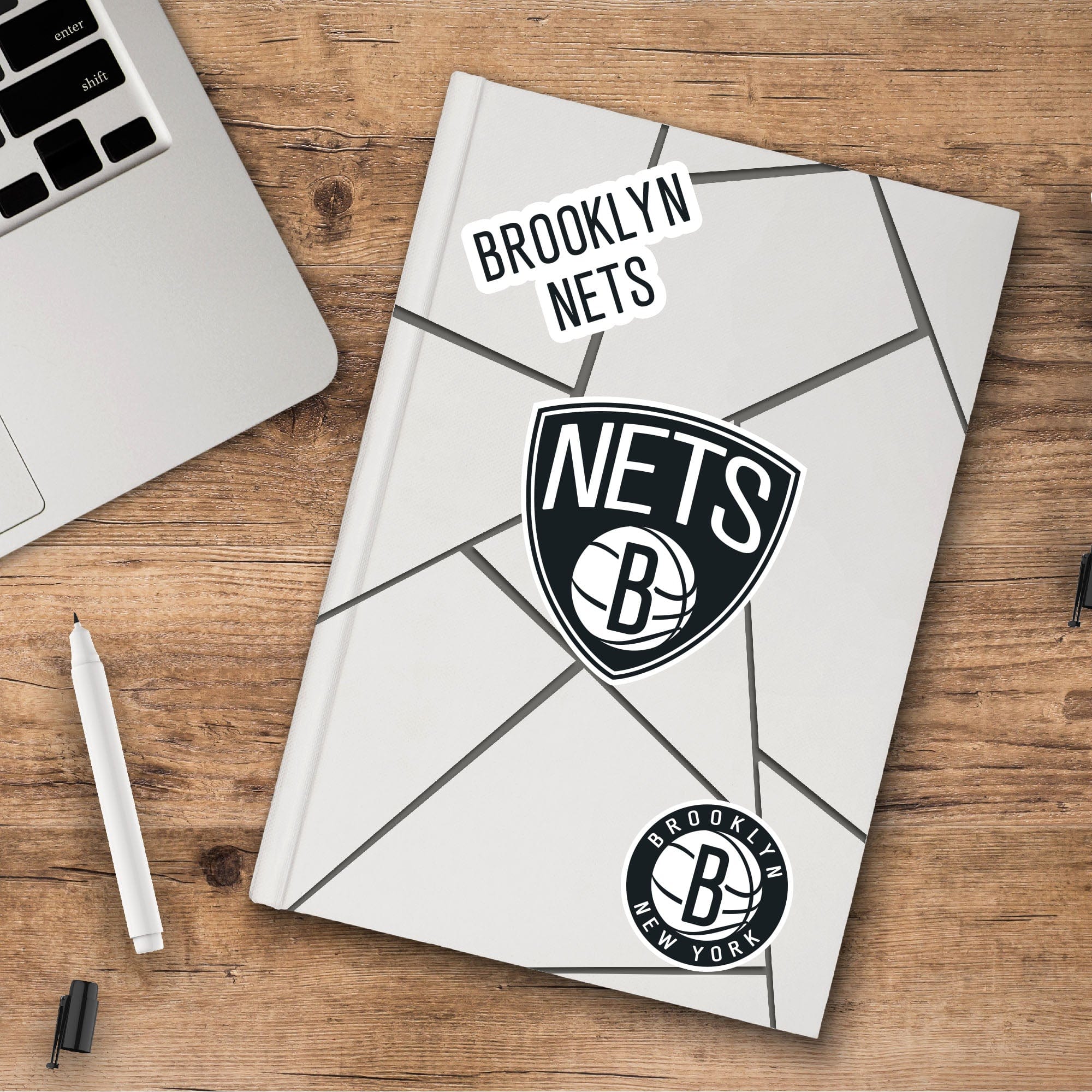 Brooklyn Nets 3 Piece Decal Sticker Set - Brooklyn Nets