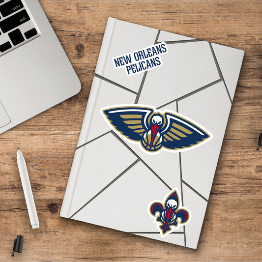 New Orleans Pelicans 3 Piece Decal Sticker Set