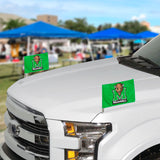 Marshall Thundering Herd Ambassador Car Flags - 2 Pack Mini Auto Flags, 4in X 6in