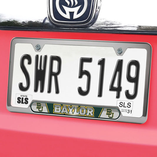 Baylor Bears Embossed License Plate Frame, 6.25in x 12.25in