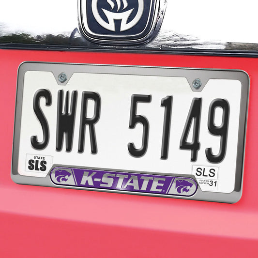 Kansas State Wildcats Embossed License Plate Frame, 6.25in x 12.25in