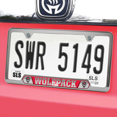 NC State Wolfpack Embossed License Plate Frame, 6.25in x 12.25in - NC State