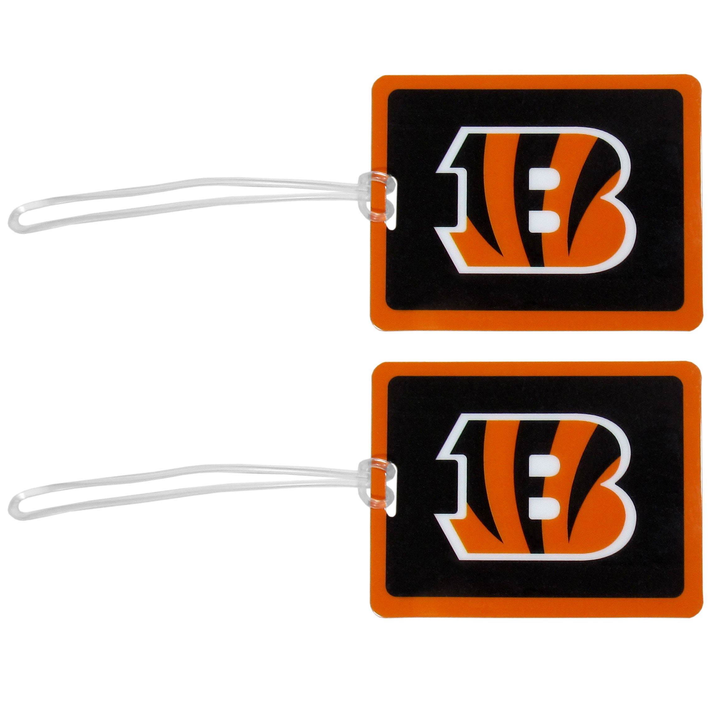 Cincinnati Bengals Vinyl Luggage Tag 2pk