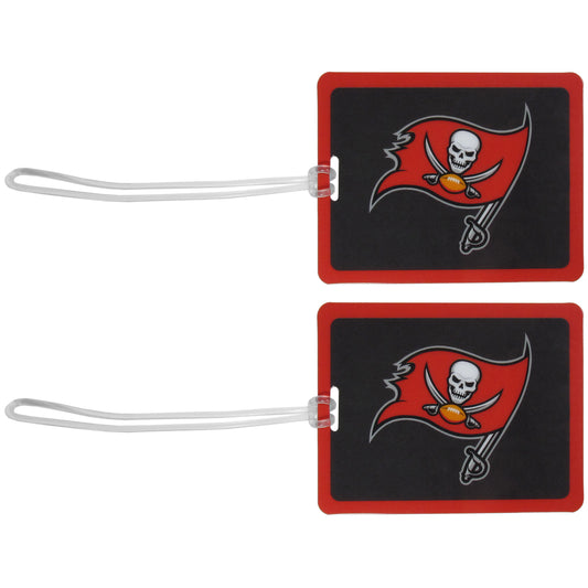 Tampa Bay Buccaneers Vinyl Luggage Tag 2pk