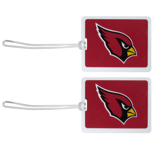 Arizona Cardinals Vinyl Luggage Tag 2pk