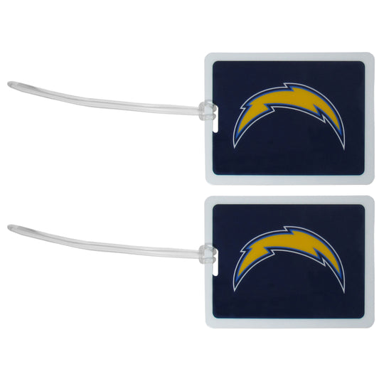 Los Angeles Chargers Vinyl Luggage Tag 2pk