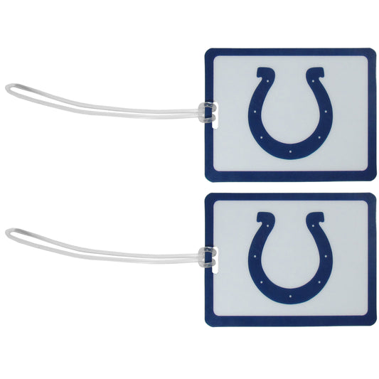 Indianapolis Colts Vinyl Luggage Tag 2pk